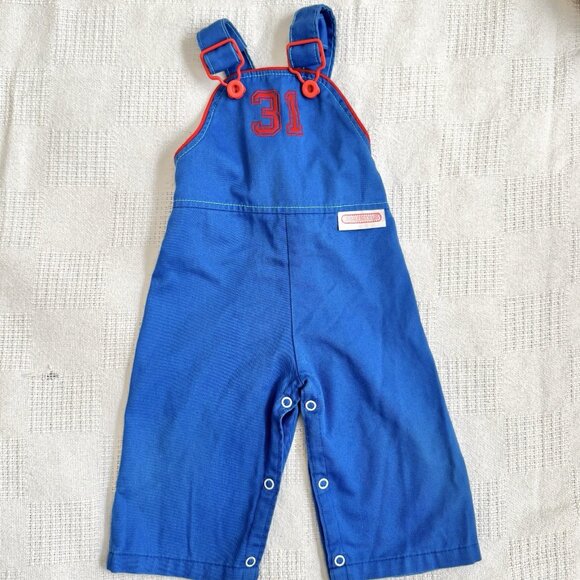 Vintage Cabbage Patch Kids Baby Size 12 Months Overalls Child Boy Girl CPK 80s - Picture 1 of 12